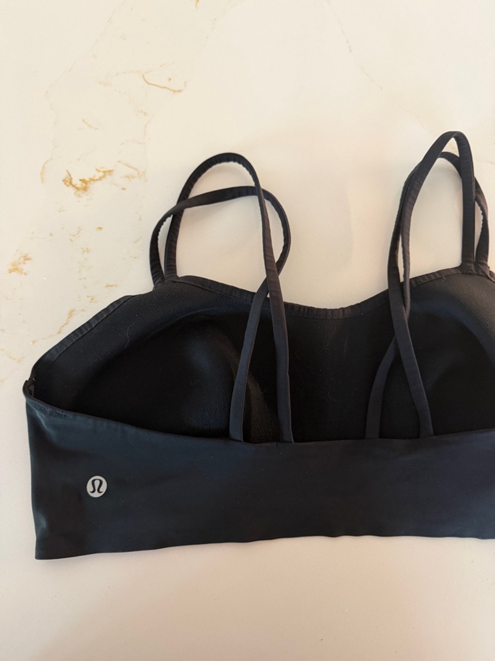 lululemon athletica Black Double-Strap Light Support Sports Bra